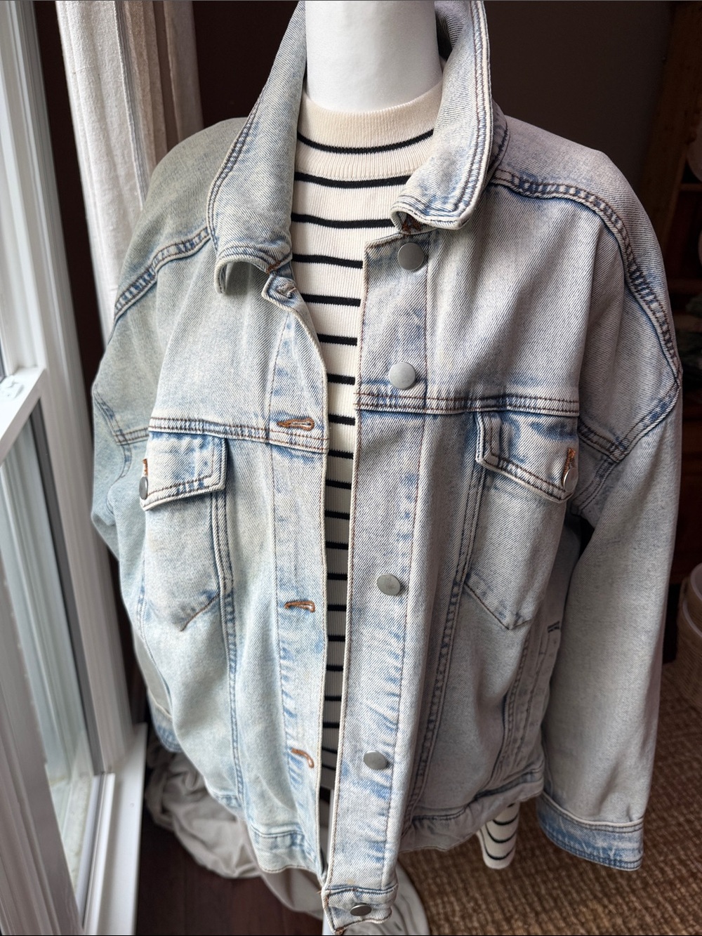 wild fable Light Blue Washed Jean Jacket